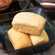 Close-up of cornbread muffins at Bell's Breakaway.